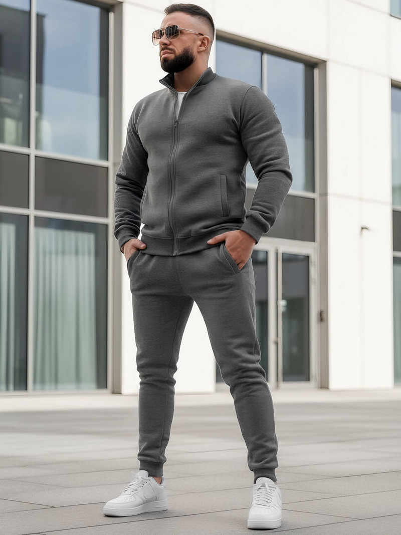 Survêtement Homme Gris Foncé OZONEE JS/68C10385/5