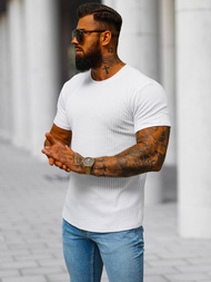 T-shirt Homme Blanc OZONEE O/7766T