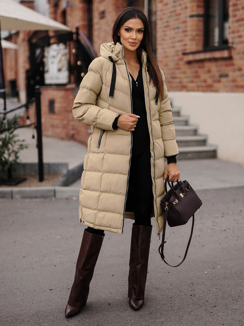 Veste femme beige OZONEE JS/M736/62Z