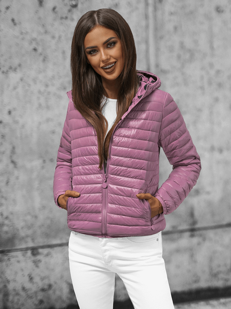 Veste Femme Réversible Rose Clair OZONEE O/H953Z