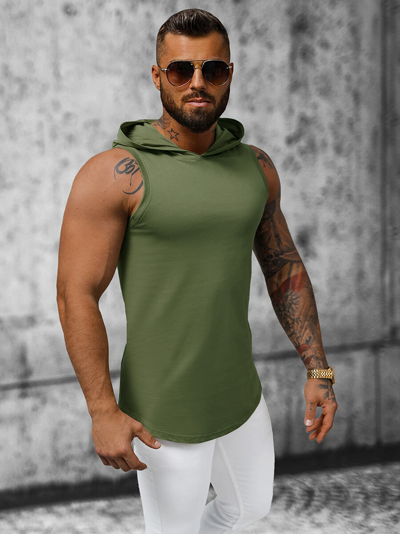 T-shirt Homme Vert OZONEE O/2537Z