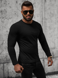 T-shirt à manches longues homme noir OZONEE O/B260