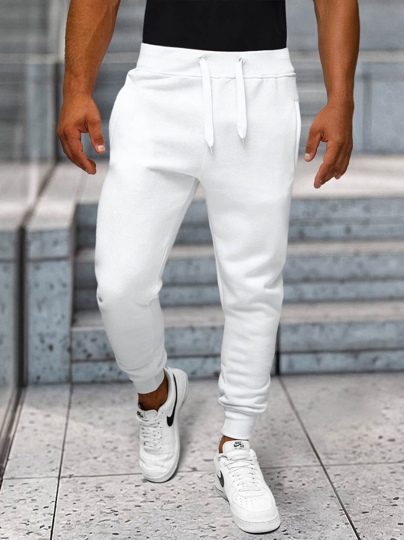Pantalon de Survêtement Homme Blanc OZONEE JS/XW01Z