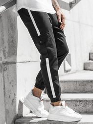 Pantalon Jogger Homme Noir OZONEE DJ/5580