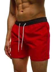Short de bain Homme Rouge OZONEE ST004-2