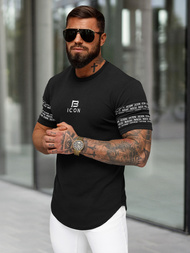 T-shirt Homme Noir OZONEE O/B1213
