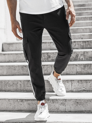 Pantalon Jogger Homme Noir OZONEE DJ/5580