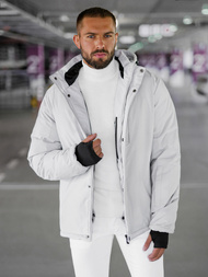Veste Homme Gris Clair OZONEE JS/91M9906/280
