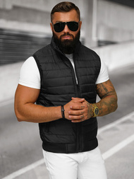 Veste Sans Manches Homme Noir OZONEE JS/MY77Z