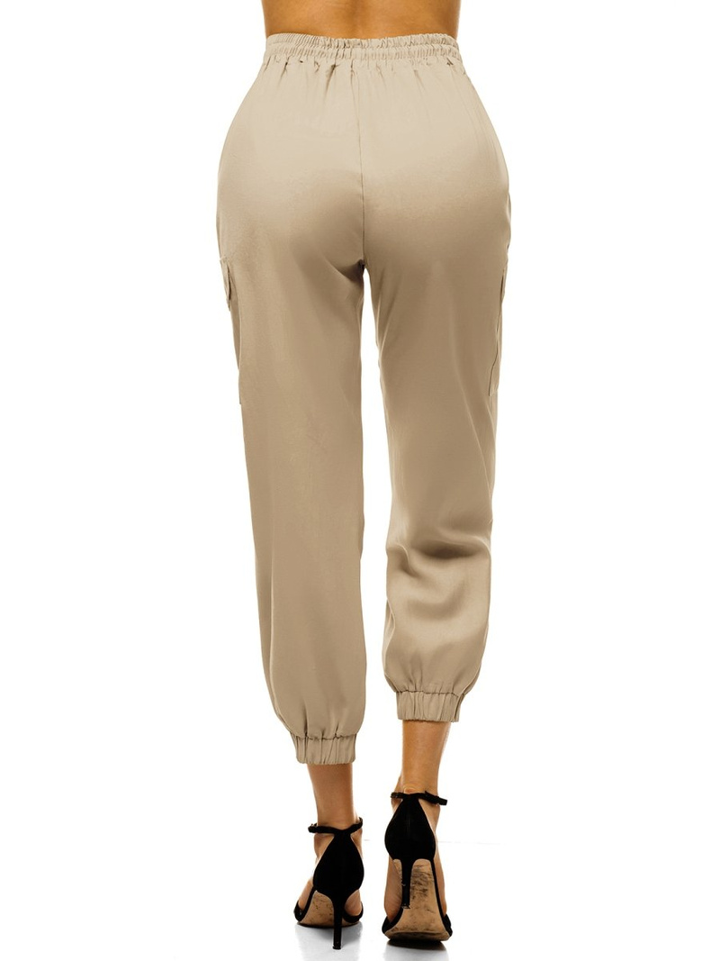 Pantalon jogger femme Beige foncé OZONEE O/HM003