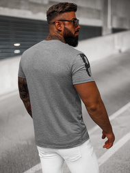 T-shirt Homme Gris Foncé OZONEE O/8T1263/5