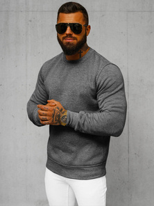 Sweatshirt Homme Gris foncé OZONEE JS/2001-10Z