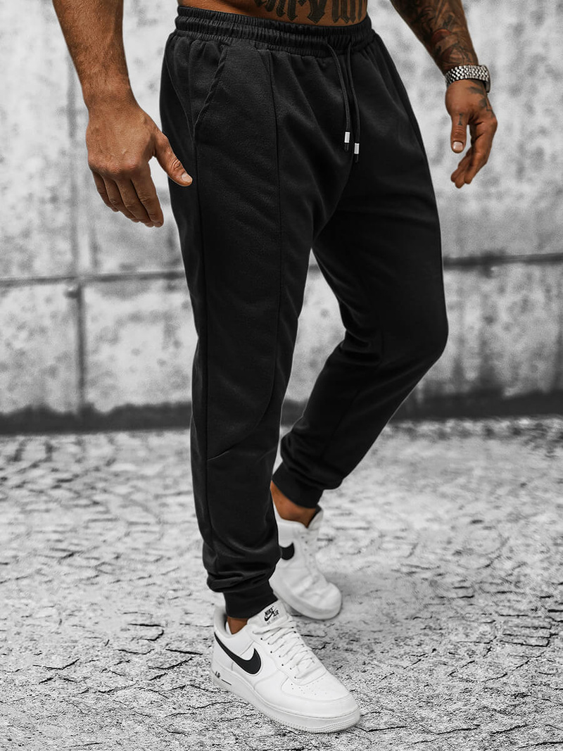 Pantalon de Survêtement Homme Noir OZONEE JS/8K183
