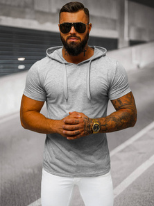 T-shirt Homme Gris OZONEE JS/8T89/2
