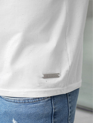 T-shirt Homme Blanc OZONEE O/QQ1386