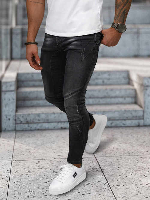 Jean Homme Noir OZONEE NB/MP0025NZ