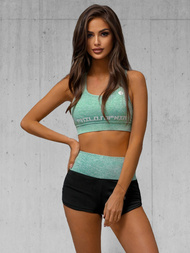 Ensemble de survêtement trois-pièces femme menthe OZONEE O/YW0401Z