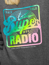 Sweat-shirt femme Gris foncé OZONEE JS/KSW1008