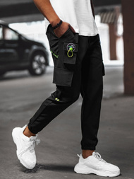 Pantalon Chino Jogger Homme Noir OZONEE O/CP149Z