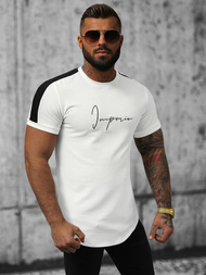 T-Shirt Homme Blanc OZONEE O/P1180