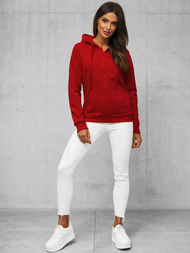 Sweat femme rouge foncé OZONEE JS/W03Z