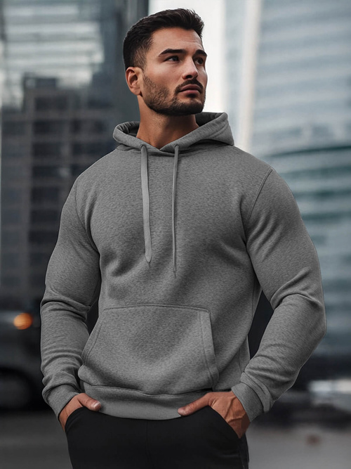 Sweatshirt Homme Gris foncé OZONEE JS/2009Z