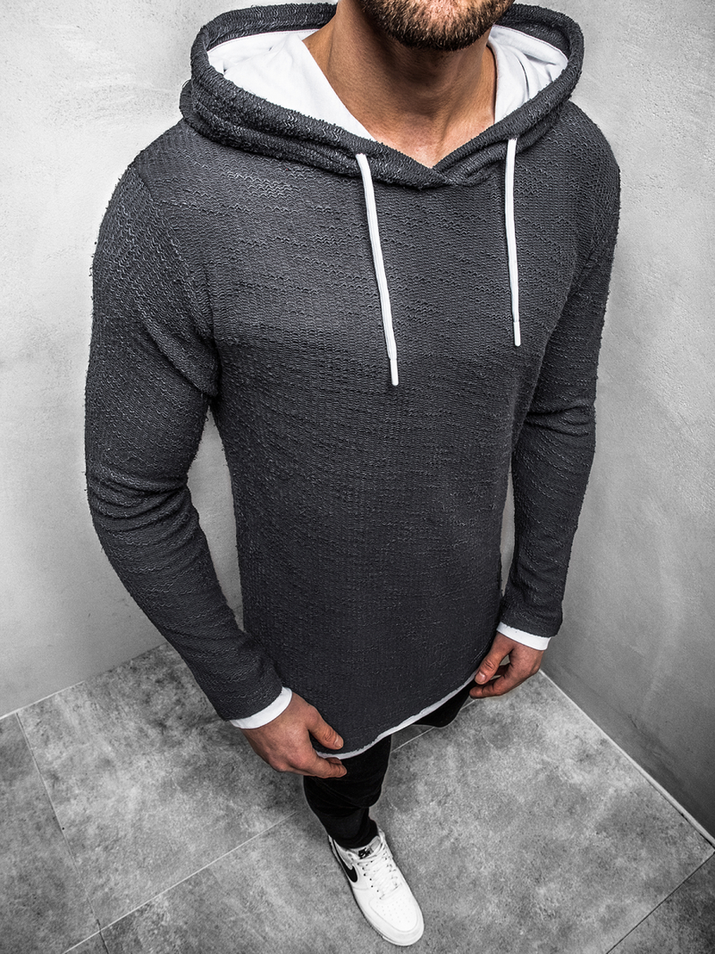 Sweatshirt Homme Gris foncé OZONEE O/1252Z