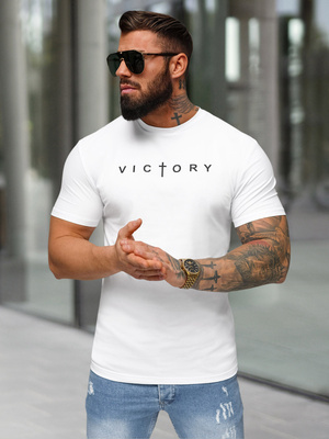 T-shirt Homme Blanc OZONEE NB/MT3138