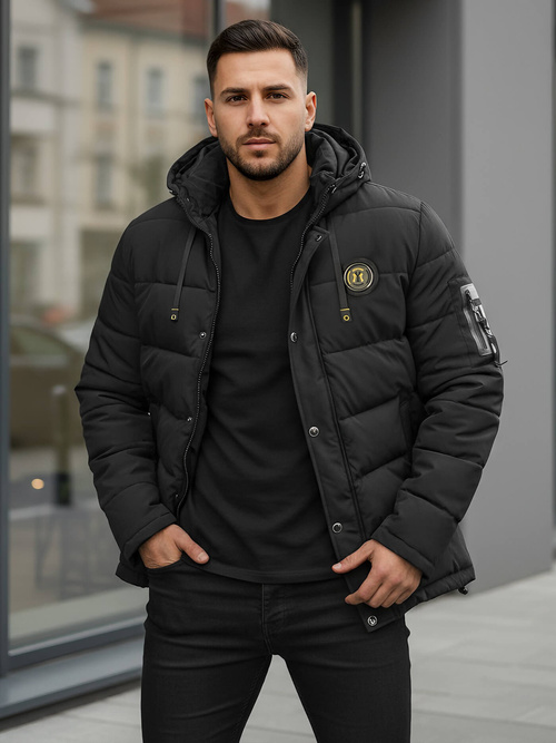 Veste homme noir OZONEE JS/57M7503/392Z