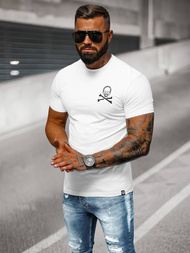 T-shirt Homme Blanc OZONEE NB/MT3066