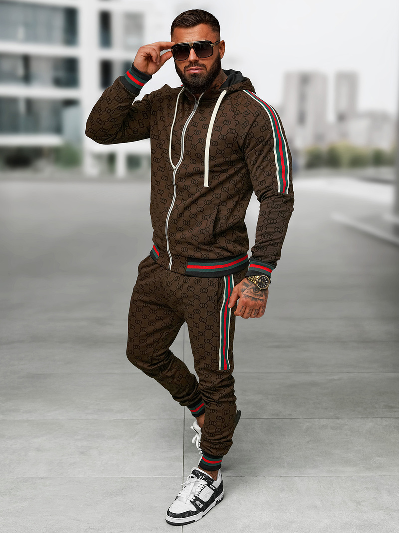 Survêtement Homme Beige Foncé OZONEE O/FF5111AB