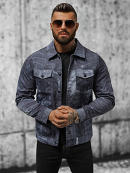 Veste Homme Bleu Foncé OZONEE O/3A178
