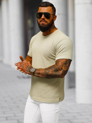 T-shirt Homme Beige OZONEE O/7766T