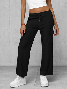 Pantalons pour femmes noir OZONEE JS/92K515/3