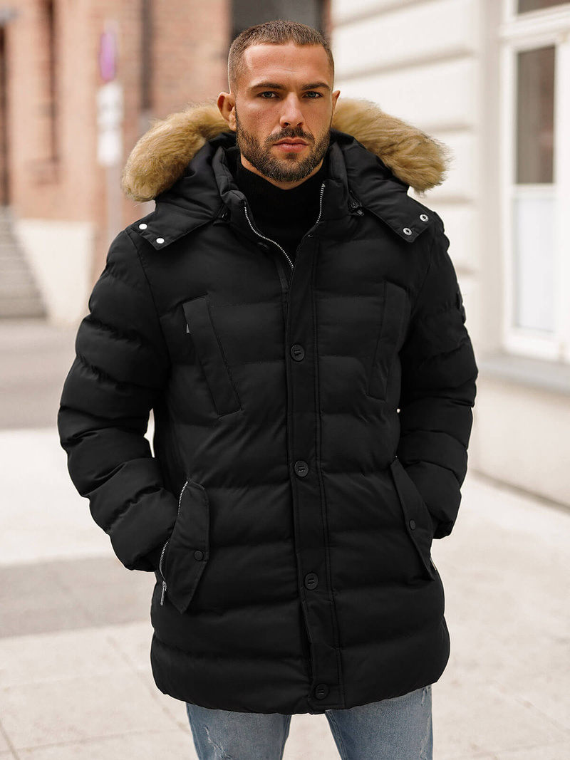 Veste Homme Noir OZONEE JS/5M3122/392Z