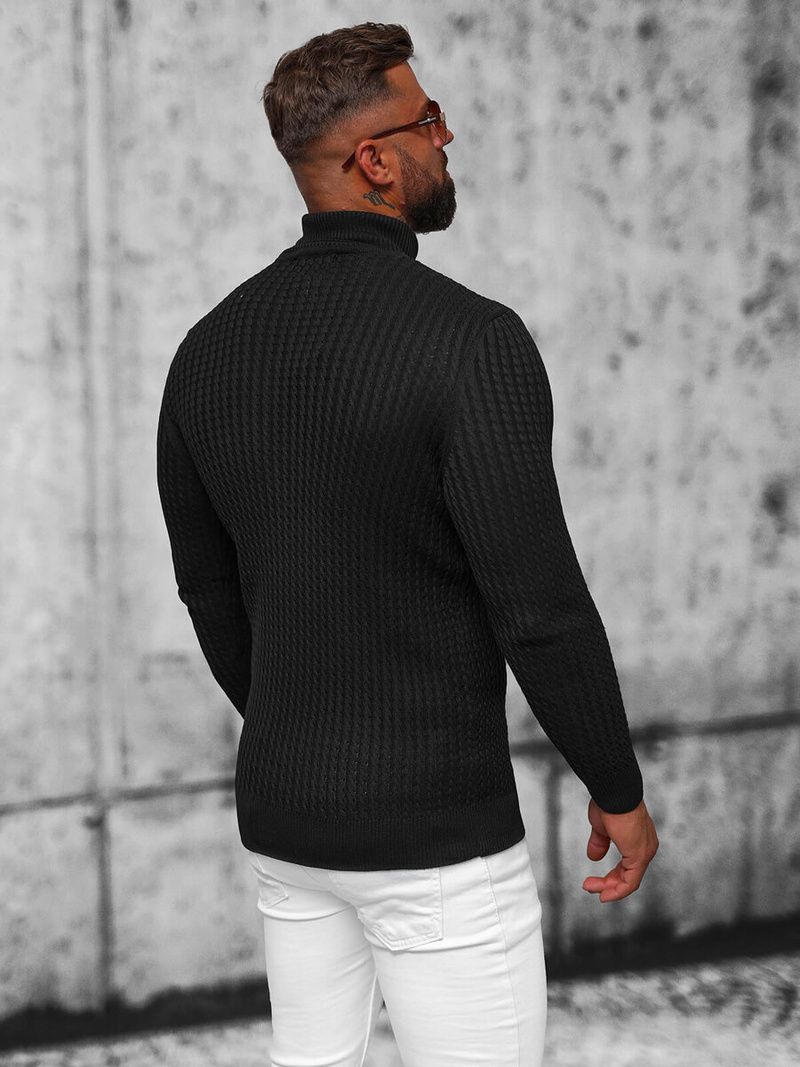 Pullover Homme Noir OZONEE L/1539Z