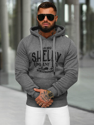 Sweatshirt à capuche homme gris foncé OZONEE JS/8B1351/5