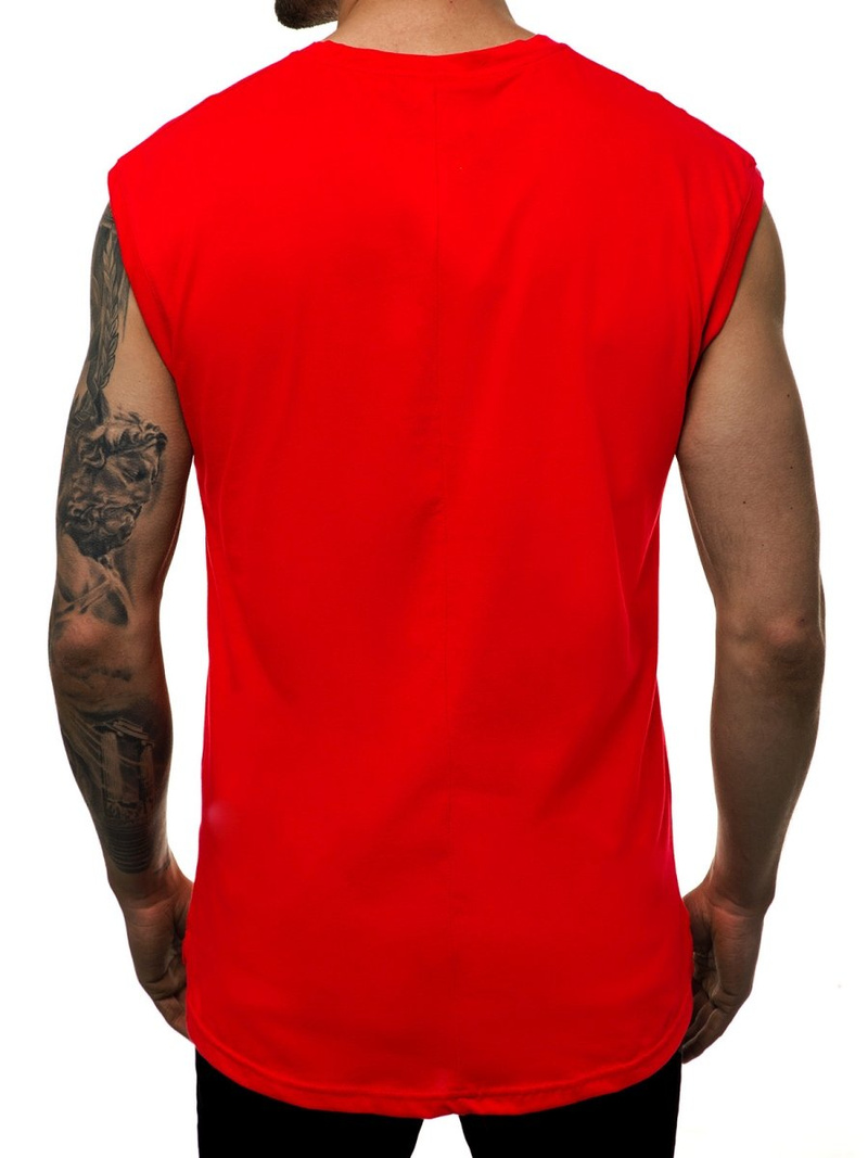 T-Shirt Homme Rouge OZONEE MACH/M1210Z