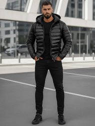 Veste Homme Noir OZONEE O/11Z8088Z