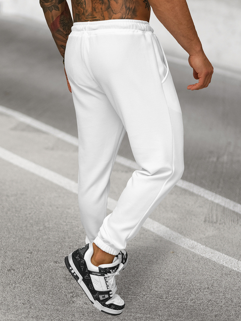 Pantalon de Survêtement Homme Blanc OZONEE O/D9125Z