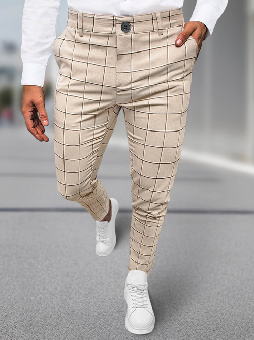 Pantalon Chino Homme Beige OZONEE DJ/5522Z