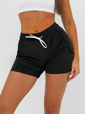 Short de sport pour femme noir OZONEE JS/17K591/3