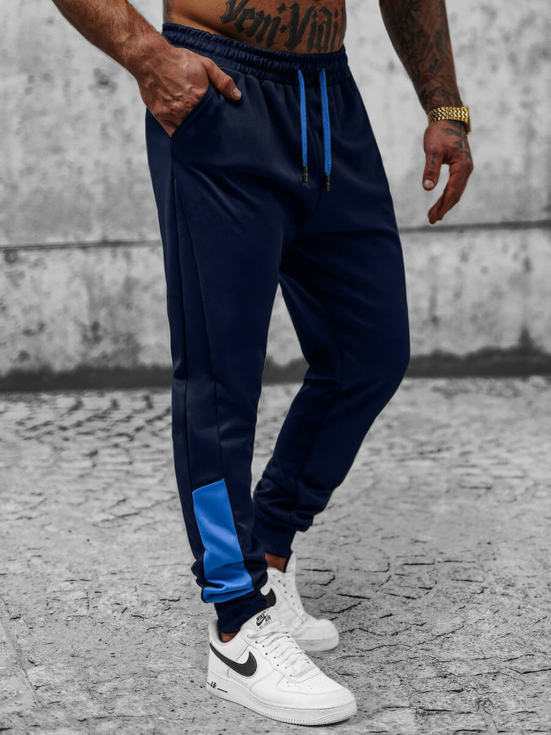 Pantalon de Survêtement Homme Bleu Foncé OZONEE JS/8K173