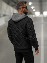 Veste Homme Noir OZONEE JS/8M986/392