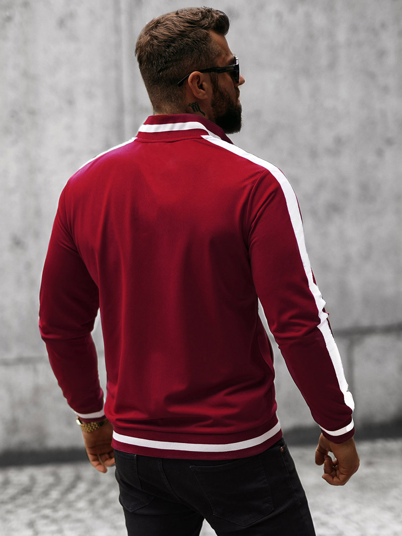 Sweatshirt Homme Bordeaux OZONEE O/2126Z