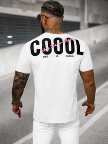T-shirt Homme Blanc OZONEE O/T1278/1