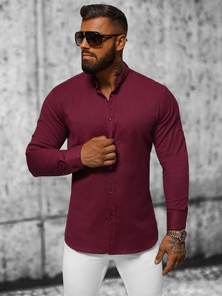 Chemise Homme Bordeaux OZONEE O/V57