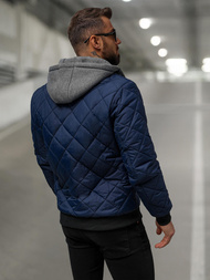 Veste Homme Bleu Foncé OZONEE JS/8M986/215