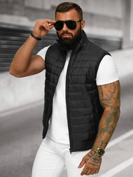 Veste Sans Manches Homme Noir OZONEE JS/MY77Z