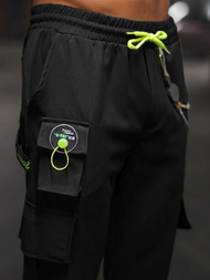 Pantalon Chino Jogger Homme Noir OZONEE O/CP149Z